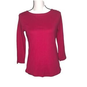 NWT CHARTER CLUB HOT PINK BLOUSE SIZE XS